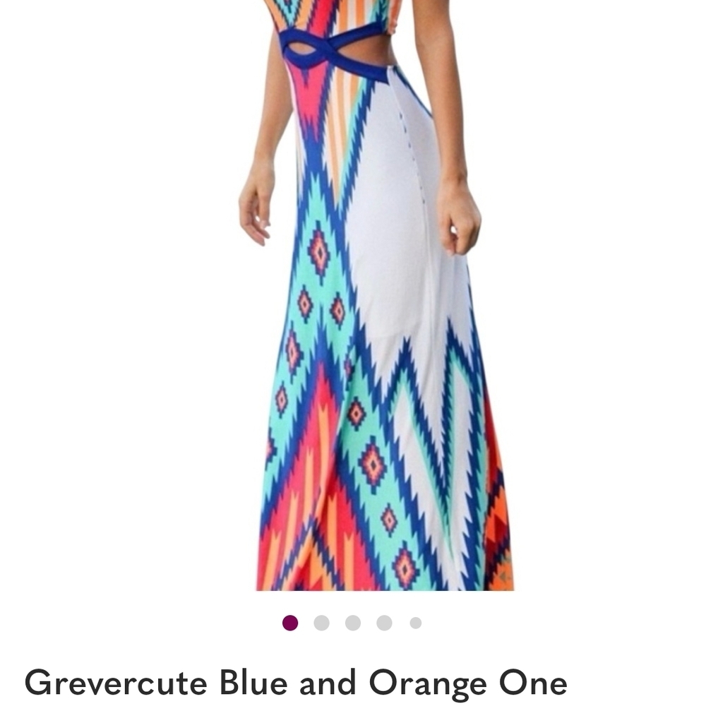 Vibrant One Shoulder Maxi Dress